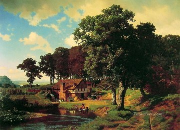 素朴な工場アルバート・ビアシュタットの風景 Oil Paintings